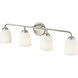 Norah 4 Light 32 inch Brushed Nickel Vanity Light Wall Light